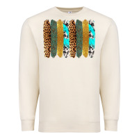 Sandshell western brushstrokes Premium Sweatshirt - OliviaCreatesArt
