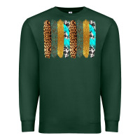Sports Green western brushstrokes Premium Sweatshirt - OliviaCreatesArt
