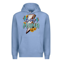 Colony Blue Boy mama lightning bold mother's day Premium Hoodie - HowdyJamesFarm