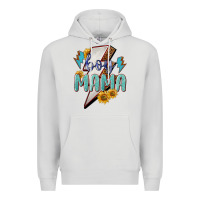 Dove Grey Boy mama lightning bold mother's day Premium Hoodie - HowdyJamesFarm
