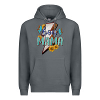 Rock Boy mama lightning bold mother's day Premium Hoodie - HowdyJamesFarm