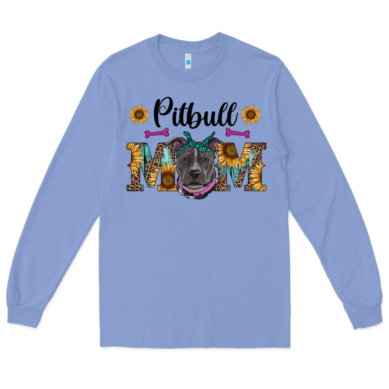 Western Pitbull Mom Long Sleeve Tee by RanaPortraitStore | Teevron