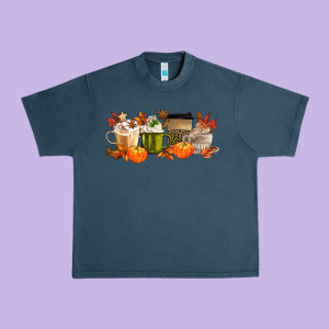 Pumpkin Spice Urban Heavy Tee Designed By Maliassmallbusiness