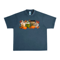 Midnight Navy pumpkin spice Urban Heavy Tee - MaliasSmallBusiness