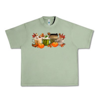 Oil Green pumpkin spice Urban Heavy Tee - MaliasSmallBusiness