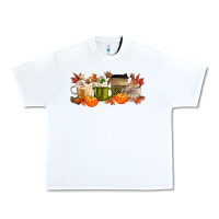 White pumpkin spice Urban Heavy Tee - MaliasSmallBusiness