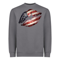 Storm American Flag Lips Heavyweight Sweatshirt - Bettercallsaul