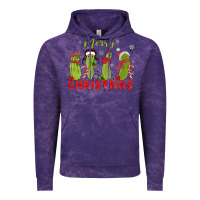 Cloud Purple Pickle Merry Christmas Vintage Hoodie - MaliasSmallBusiness