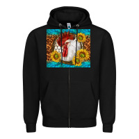 Black western rooster Zipper Hoodie - TumblerDesignByShophia