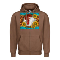 Chestnut western rooster Zipper Hoodie - TumblerDesignByShophia