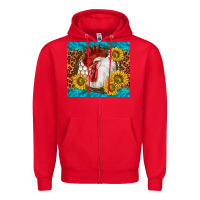 Red western rooster Zipper Hoodie - TumblerDesignByShophia