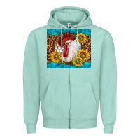 Seafoam western rooster Zipper Hoodie - TumblerDesignByShophia