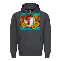 Smoke western rooster Zipper Hoodie - TumblerDesignByShophia