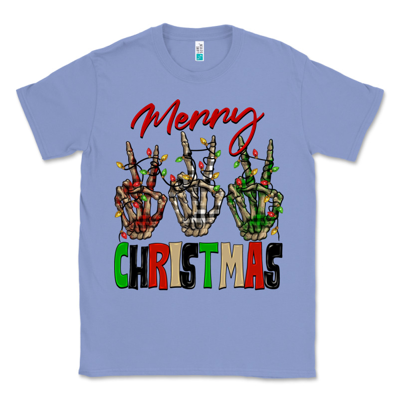 Merry Christmas Skeleton Hands Classic Tee by NancyCooperArtShop | Teevron