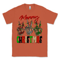 Copper Merry Christmas skeleton hands Classic Tee - NancyCooperArtShop