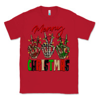 Red Merry Christmas skeleton hands Classic Tee - NancyCooperArtShop