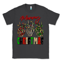Smoke Merry Christmas skeleton hands Classic Tee - NancyCooperArtShop