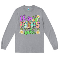 Heather Grey oh for peeps sake Long Sleeve Tee - Artiststas