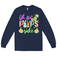 Navy oh for peeps sake Long Sleeve Tee - Artiststas