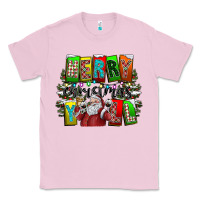 Bubblegum Pink merry christmas yall Classic Tee - CowhideDigitalArt