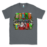 Charcoal Heather merry christmas yall Classic Tee - CowhideDigitalArt