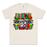Natural merry christmas yall Classic Tee - CowhideDigitalArt