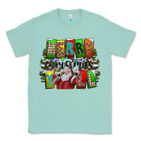 Seafoam merry christmas yall Classic Tee - CowhideDigitalArt