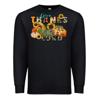 Black give thanks to the lord Premium Sweatshirt - FaDigitalArtStudio