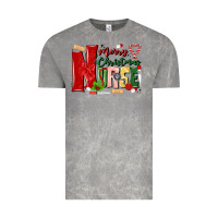Cloud Rock merry christmas nurse Vintage Tee - MaliasSmallBusiness