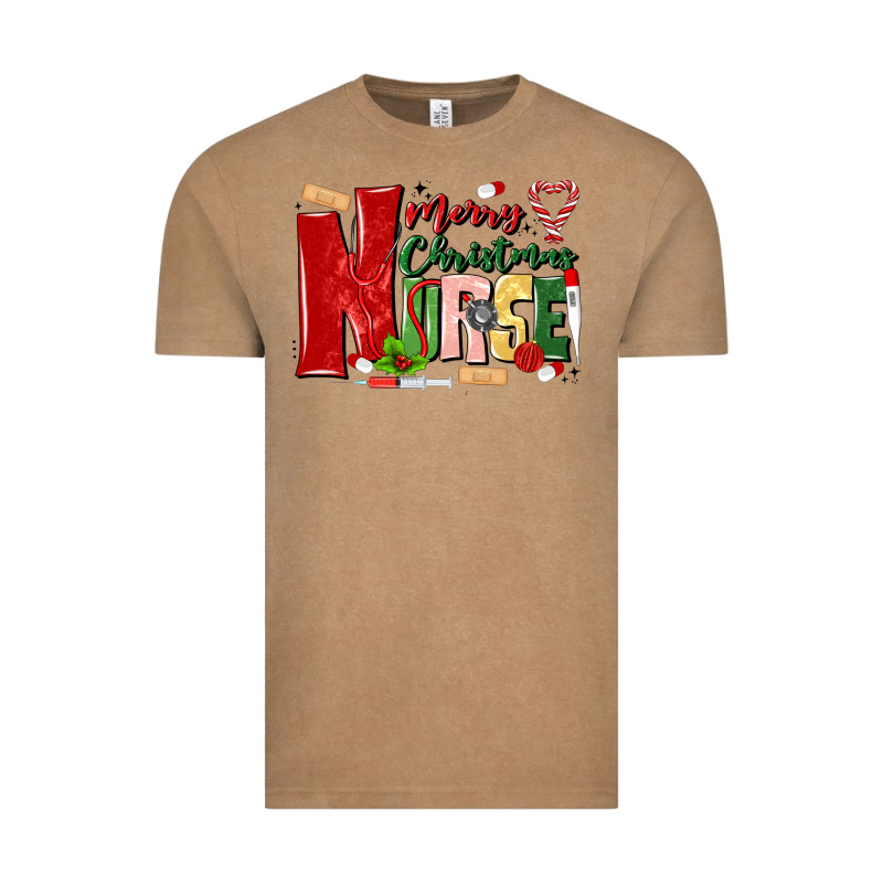 Merry Christmas Nurse Vintage Tee by MaliasSmallBusiness | Teevron