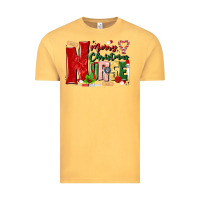 Vintage Mustard merry christmas nurse Vintage Tee - MaliasSmallBusiness