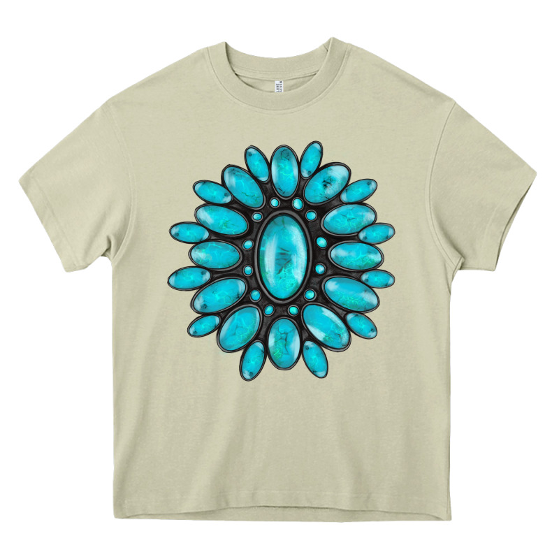 Turqoise Gemstone Heavy Core Tee by AdoDesignShop | Teevron