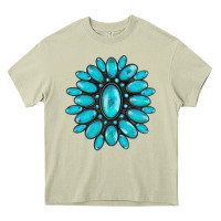 Mossy turqoise gemstone Heavy Core Tee - AdoDesignShop