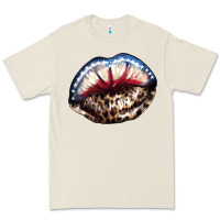 Bone American lips leopard Premium Tee - NancyCooperArtShop