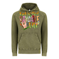 Vintage Olive rockin that daycare life Vintage Hoodie - NancyCooperArtShop