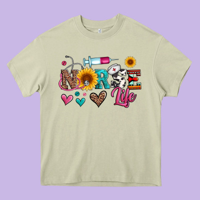 Western Nurse Life Heavy Core Tee Designed By Artiststas