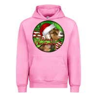 Fuchsia Pink Nubian Goat Christmas Urban Hoodie - LillyAllenDesigns