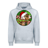 Heather Grey Nubian Goat Christmas Urban Hoodie - LillyAllenDesigns