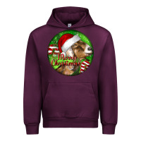 Mauve Wine Nubian Goat Christmas Urban Hoodie - LillyAllenDesigns