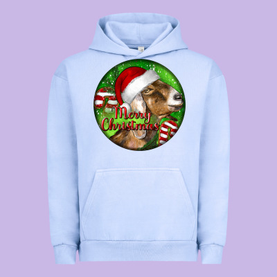 Nubian Goat Christmas Urban Hoodie Designed By Lillyallendesigns