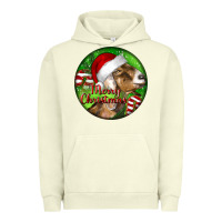Pigment Pistachio Nubian Goat Christmas Urban Hoodie - LillyAllenDesigns