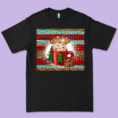 Christmas Coffee Premium Tee Designed By Jasminsmagicworld