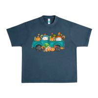 Midnight Navy fall gnomes truck Urban Heavy Tee - MaliasSmallBusiness