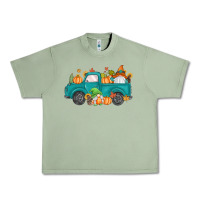 Oil Green fall gnomes truck Urban Heavy Tee - MaliasSmallBusiness