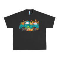 Pigment Black fall gnomes truck Urban Heavy Tee - MaliasSmallBusiness
