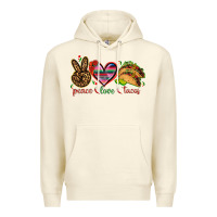 Sandshell Peace love tacos Mexico Premium Hoodie - HowdyJamesFarm