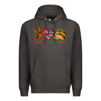 Smoke Peace love tacos Mexico Premium Hoodie - HowdyJamesFarm