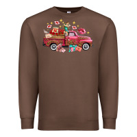 Chestnut Western Valentines Day Truck Photography Love Side Premium Sweatshirt - FaDigitalArtStudio