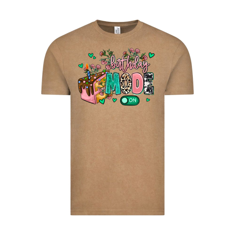 Birthday Mode On Vintage Tee by MaliasSmallBusiness | Teevron