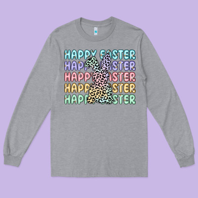 Happy Easter Long Sleeve Tee Designed By Artiststas
